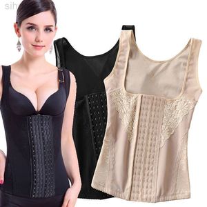 Kvinnlig midjetränare Push Up Vest Mage Belly Belt Body Shaper Control midje Cincher Corset Vest Shaperwear Slimming Belt L220802