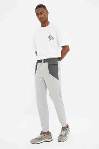 Men's Slim Fit Zipper Pocket Detail Panelli Sweatpants TMNSS22EA0135 G220713