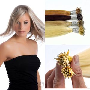 16 Extensões De Cabelo Nano Anel venda por atacado-Bwhair g s g nano ring hair extensions indiano remy humano solteiro desenhado
