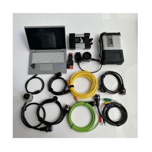 Auto Diagnostic Tools for BMW Icom next MB star C5 SD connect 5 wifi Multiplexer and cables 1TB SSD Latest Soft-ware Used laptop CF-AX2 8G I5 CPU Touch Screen