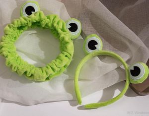 Funny Frog Makeup Headband Wide-brimmed Elastic Hairbands Cute Girls Hair Bands Women Hair Accessories Girls Hairband GC899