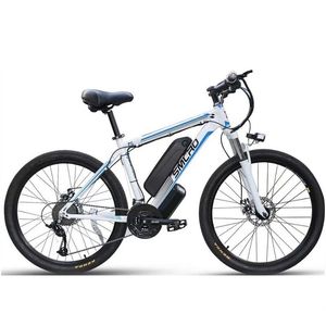 Estoque da UE Smlro C6 26 polegadas de bicicleta de montanha elétrica 1000W Bicicleta elétrica de freio de óleo hidráulico com 48V removível 17.5AH Bateria de íons de lítio Samsung 21 Velocidade e-bicike