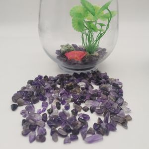 Decorative Stone Beads Gravels 1000g Pebble Stones Rock Purple Color Swimming Pool Garden Ornament Fish Tank Plant Vase Aquarium Accessorie
