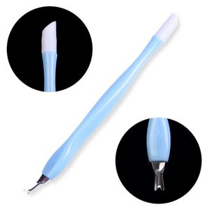 Wholesale Cuticle Trimmer Pusher Cuticles Remover, Rubber Tip Gentle on Nail Bed Dead Skin Fork KD1