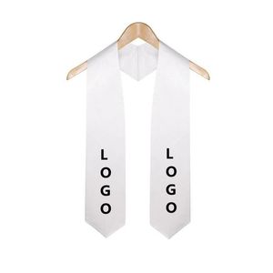 Custom 18014cm Graduation Stole Satin Graduation Ceremony Shawl Bachelor Uniform Accessory Ribbon 220608