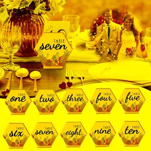 Party Decoration Wedding Wooden English Alphabet Seat Card Digital Table Handicraft Ornaments Direction Signs NumbersParty