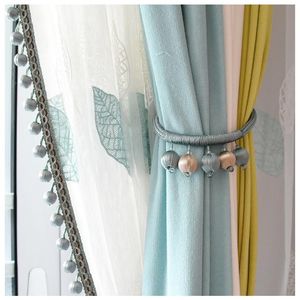 Outra decoração de casa 2pcs Magnetic Curtain Clip tieback Buckle Pearl Trey Backs Acessórios Decorados outros