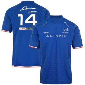 Alpine T Shirt F1 Team Driver Fernando Alonso 2022 T-shirts New Men Leisure T-shirt In Summer Sports Loose Breathable Quick Dry Jogging T-Shirts N5FG