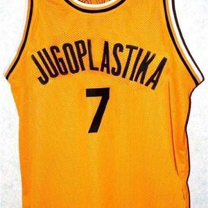 Chen37 Custom Männer Jugendfrauen Vintage #7 Toni Kukoc Jugoplastika Basketball Trikot S-4xl oder benutzerdefinierte Namen oder Zahlen-Trikotssey