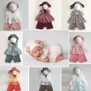 Kleidungssets Baby Mädchen Pografie Kostüme Niedlicher Hut Lce Top Shorts 3-teiliges Set Born Infant Souvenir Bild 100 TageKleidungssetsKleidung