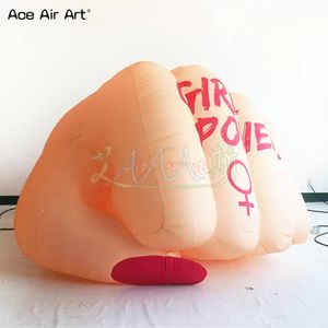 3 млн. Высококачественная надувная модель кулака модель модели для девушки для рекламы, сделанная Ace Air Art