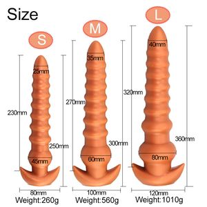 Big Buttplug Silicone Super Large Perline anali Butt Plug Prodotti erotici per adulti Massaggiatore prostatico sexytoy Giocattoli sexy per coppie Donne