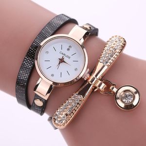 Avanadores de pulseiras relógios de relógio digital Braça fina de cinta fina band pU com diamante discagem pingente tend watchwristwatches wristwatcheswr