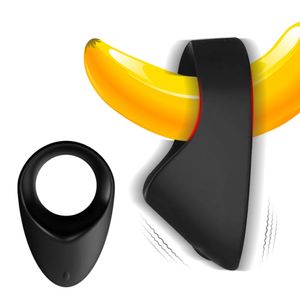 Penis Ring Vibrator 20 Speeds Vibrating Cock Delay Ejaculation Lasting sexy Toys for Men USB Charging Male Chastity Device