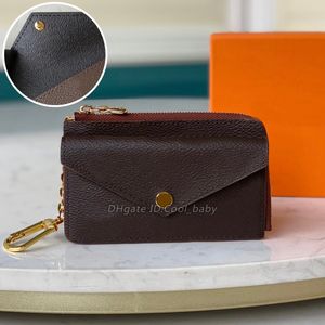 M69431 titular do cartão reto versão designer moda feminina mini zippy organizador carteira moeda bolsa cinto charme chave bolsa pochette ac284q