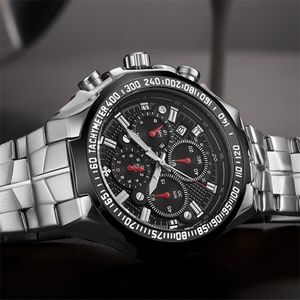 Sports Watches For Men Fashion Quartz Men Big Clock WWOOR Top Brand Luxury Military Full Steel Waterproof Chronograph Wristwatch 220407