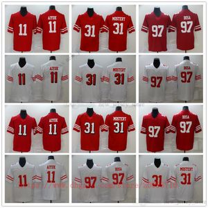 Movie College Football Wear Jerseys Stitched 31 RaheemMostert 97 NickBosa 11 BrandonAiyuk Breathable Sport High Quality Man