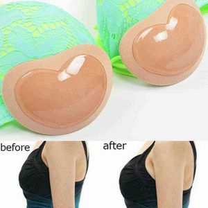 5PC 2021 Bikini Badeanzug Frauen Brust Pad Klebriger BH Dicker Gepolsterter Schwamm Abnehmbare Unsichtbare Push-Up Nippel Abdeckung mädchen Tasse Aufkleber Y220725