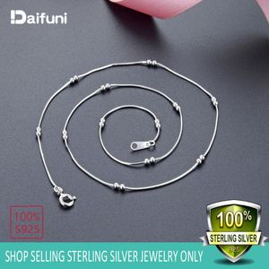 Kedjor Sterling Silver smycken Halsband Singapore Curb Snake Jewellery Accessories With ClaVicle Chain String of Beadschains