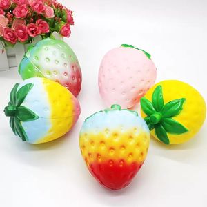 Party Decompression toy squishy toys Customized Kawaii Fruit Shape For PU Sponge Stress Relief Strawberry Toy Slow Rising Squishy Ball