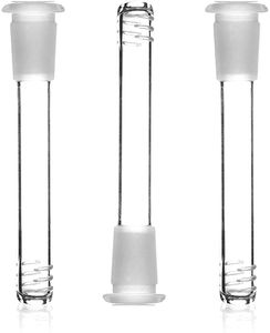 Glasbong-adapter großhandel-3 Stücke Glas Downstamm Diffusor mit Schnitten Shisha Rohr Flush Top mm weiblicher Reduzieradapter Diffused nach unten für Glaswasserrohrbong