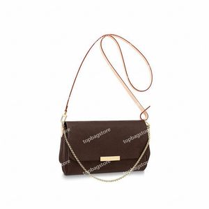 Designer Axelväskor Favorit MM PM Läderkedja Plånböcker Dam Dam Crossbody Väskor Plånbok