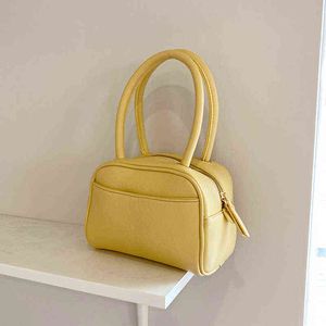 Bolsas para noite Moda Casual Padrão Litchi Bolsa Feminina Design Simples Bolsa Cosmética Quadrada Bolsa Pequena 2022 220420