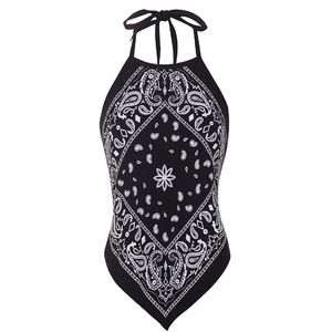 Summer Women Sexy Square Wrapped Silk Scarf Plus Size Tank Tops Vintage Tube Top Vest Womens Fashion Streetwear Casual Tops 220607