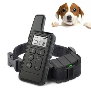 Dog Training Collar 500M Electric Shock sound Anti-Bark Remote Waterproof usb Rechargeable LCD dogs training adjustable 220524