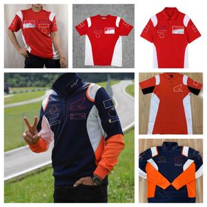 Yeni Motosiklet Hoodie Yaz Kısa kollu polo gömlek aynı gelenek