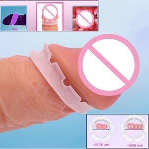 Reusable Phimosis Correction Ring Cock Foreskin Resistance Penis Delay Ejaculation sexy Toy For Men Glans Trainer