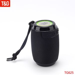 TG625 Portátil Wireless Bluetooth Alto -calvo de som à prova d'água com carteira TF LED USB AUX LED