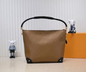 Designer de luxo M44130 Bolsas de bolsas Bolsa Bolsa de alta qualidade Bolsa de ombro de couro genuíno Mulheres de maçaneta grande Tote Travel Duffle Bag