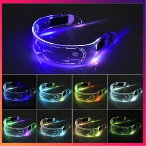 Partydekoration SALE LED-Leuchtbrillen-Armband 7 Farben Brillen Mode Musik Bar KTV Valentinstag Buntes Dekor Glow SupplyParty