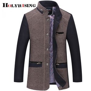 Holyrising winter coat men sobretudo masculino new wool jacket and coat high quality wool thicked trench coat men 18926 5 LJ201110