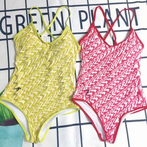 Projektantki Kobiet Gradient Printing List One Piece Seksowne bikini słynne seksowne bikini plaż