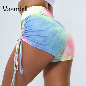 Kvinnors fitness spandex shorts kvinna som kör kort snäv komprimering hög midja gymträning yoga sport för kvinnor T200412 W220418