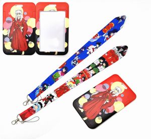 Inuyasha Anime Neck Strap Lanyard per chiave ID Card Cinghie per telefoni cellulari Porta badge USB Cinghia per collo fai-da-te Hang Rope Lariat Cordini