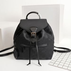 Designers ryggsäck kvinnor spänne ryggsäckar äkta läder axelväska plånbok skolväska blomma brev hög kvalitet satchel sträng tote bag