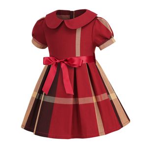 Mode Girl Kleid Klassische Prinzessin Frühlingsoutfit Kausal niedliches Kleid für 1-6 Jahre Geburtstagsfeier Kinder Kleidung