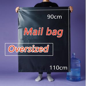 Embrulho de presente de tamanho grande preto rosa bolsa de correio postal correio postal impermeabilizada entrega auto adesiva