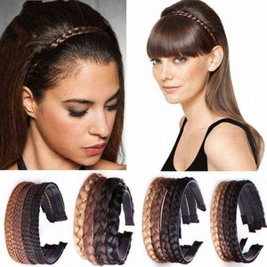 Dentes antiderrapantes headbands 1 / 1.5 / 1.8cm Moda mulheres torcer penteados de cabeça ajustável faixa de cabeça headwear meninas trança cabelo acessórios aa220323