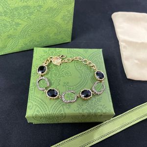 Vintage Diamond Bracelet Women Designer Jewelry For Womens Jewel Chain Bracelets Fashion Luxurys Letter G Bracelet With Box 2204071WU