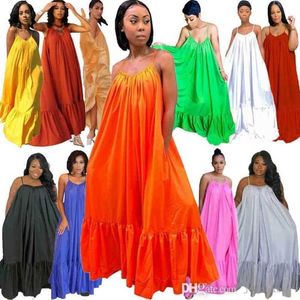 Designer Dress For Women Maxi Dresses 2022 Sexy Sling Sleeveless Long Sundress Wedding Dress Plus Size Womens Clothing