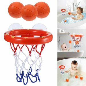 Bath Bath Toy Criança Toys de Água Garoto Banheiro Bathtub Basketball Hoop com 3 Balls Kids Outdoor Play ao ar livre Definir baleia fofa 220531