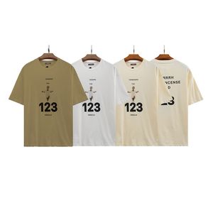Mężczyzn Designer Designer T Shirt Drukuj 123 Wzór mody koszulki Top Bawełna Jakość Ladies Luksusowy rozmiar M-3xl