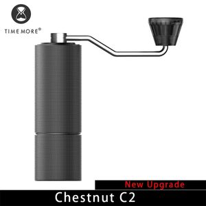 TIMEMORE Store Chestnut C2 Up Manual Coffee Grinder Capacity 25g Hand Adjustable Steel Core Burr For Kitchen Send Cleaning Brush 220509