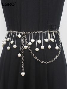 Belts Fashion Women's Waist Decoration Tassels Pendant Love Type Pearl Clothing Accessories Female Tide Autumn 2022 19J224Belts