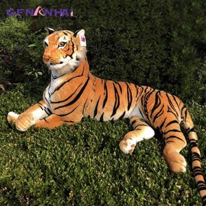 PC CM Simulação Criativa Tiger Cuddle Backed Animal Pillow Dolls para crianças Presente de aniversário J220704