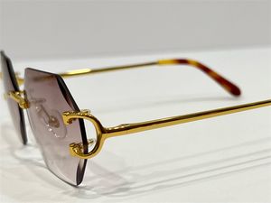 Designer óculos de sol para mulheres homens hexágono diamante corte lente sem aro unisex moda leopardo óculos de sol metal condução férias luxo b199n